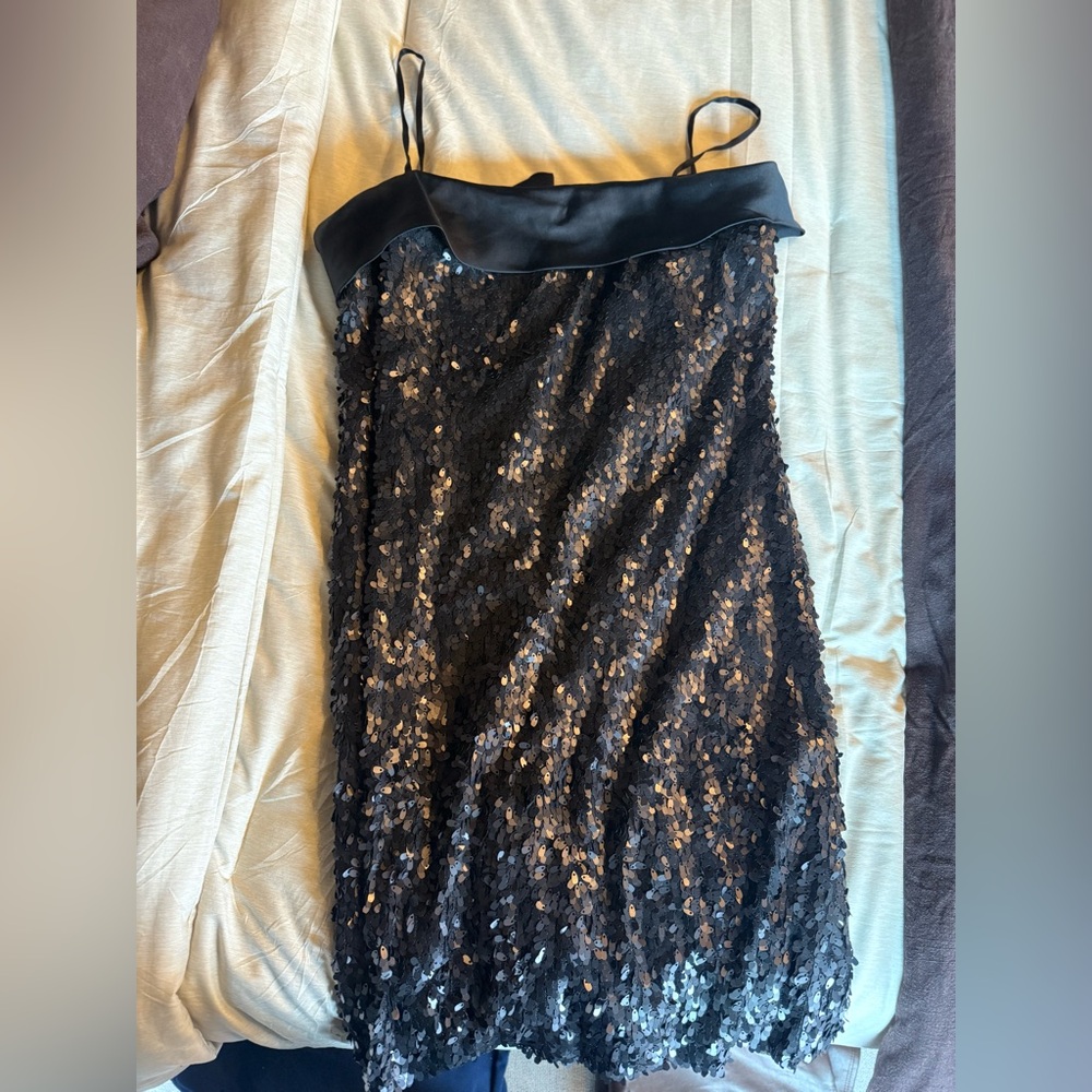 W by Worth Black Sequin Dress